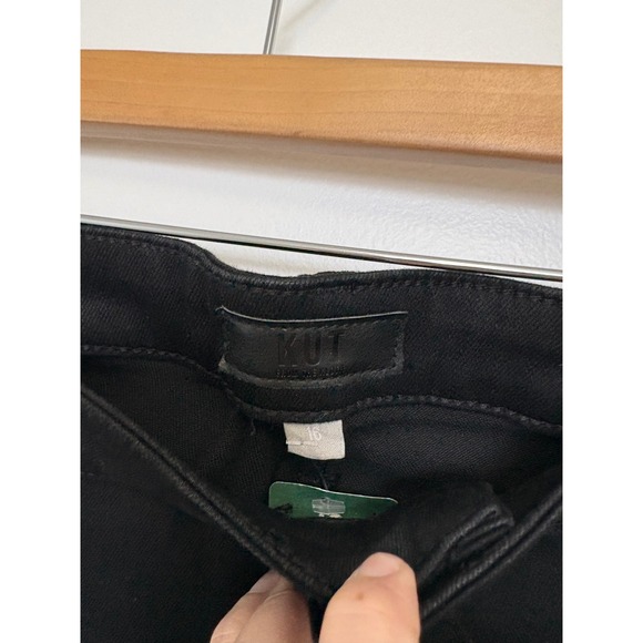 NWT Kut from the Kloth Diana HighRise Fab Ab Relaxed Skinny Jeans Black Size 16 - Picture 5 of 8